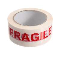 AAGU 48mm*100m Bopp Printed Fragile Tape Carton Sealing Single-sides Adhesive Tapes  Custom Fragile Tapes